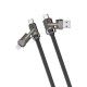 Rixus RXUC41 Flat Braided Multi Cable 1M Black