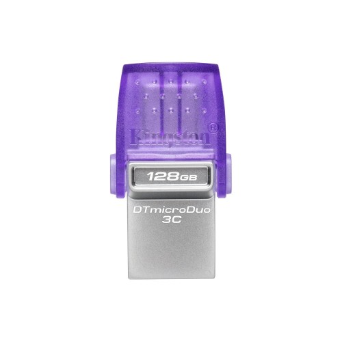 Kingston 128GB DataTraveler MicroDuo 3C 200MB/s Dual USB-A + USB-C Flash Drive
