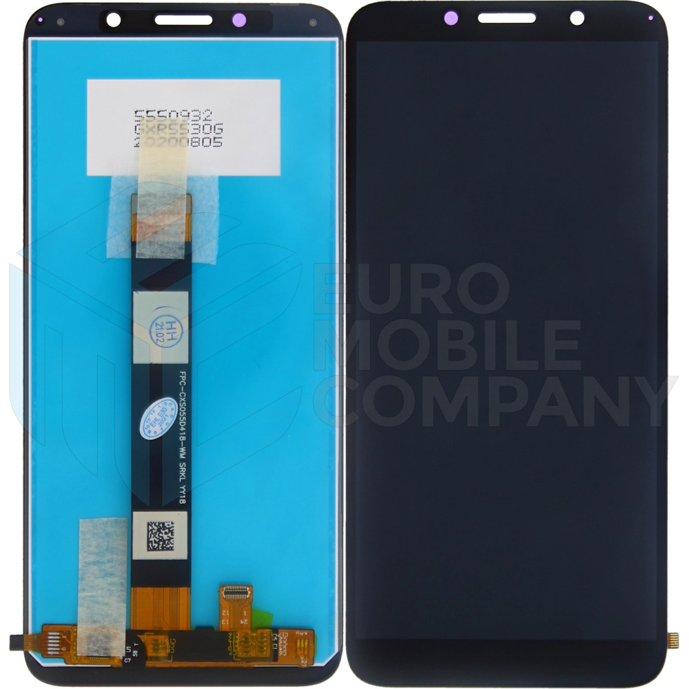 Motorola E6 Play Display + Digitizer Complete - Black