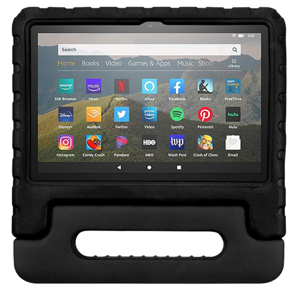 Rixus Kids Proof Tablet Case for iPad Air 1/ Air 2/ 5/ 6/ 7/ Pro 9.7" - Black