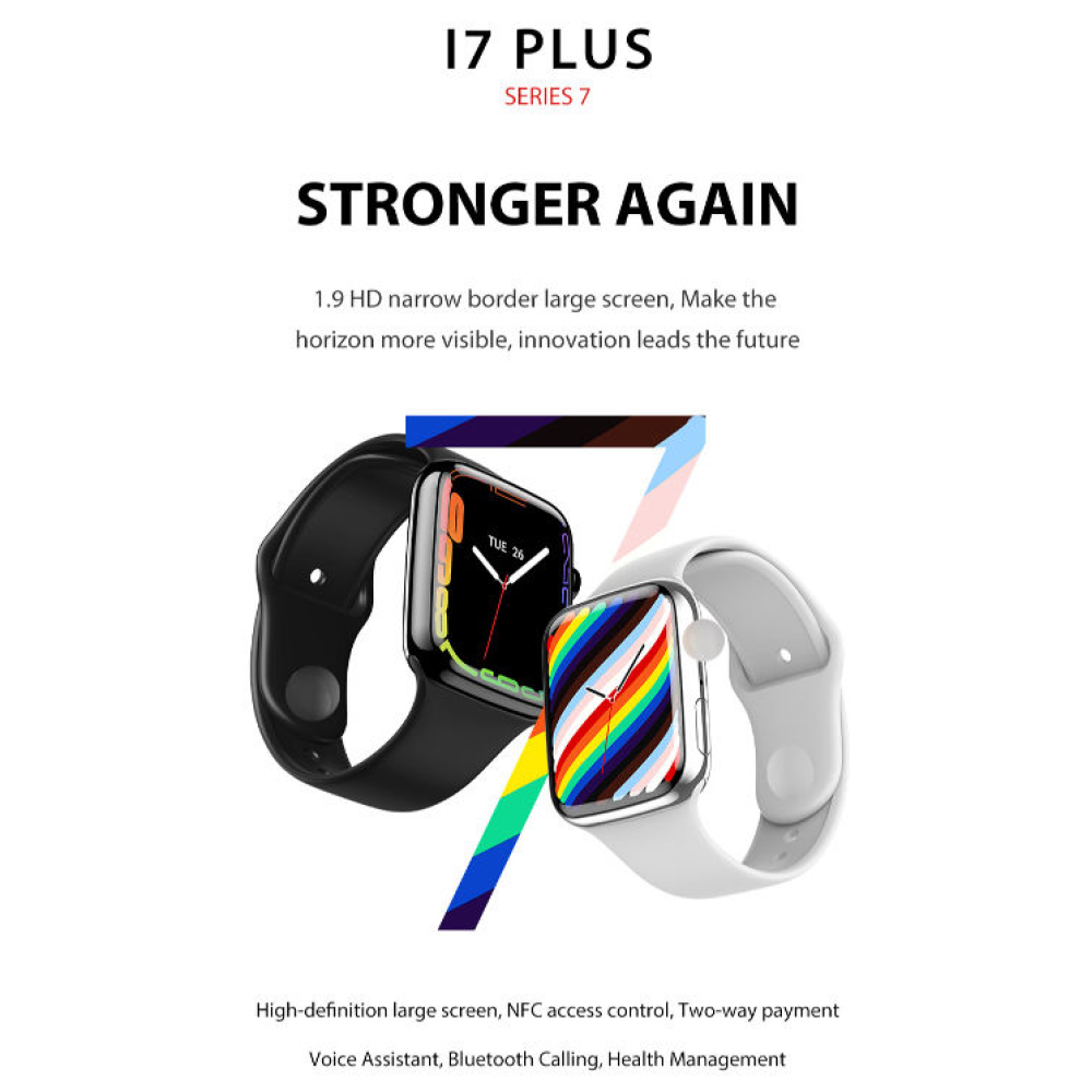 Sport Smart Watch With NFC I7 Plus - White