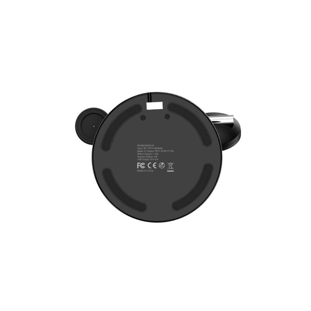 Rixus 3-1 Wireless Charging Dock For iPhone 12/ 13/ 14/ 15 Family RXWC40