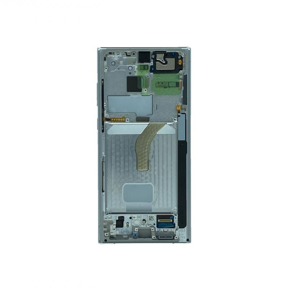 Samsung Galaxy S22 Ultra (SM-S908B) Soft Oled Display Complete + Frame - Phantom White