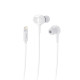 Rixus Lightning Wired Earbud Type Headphone With Microphone RXHD56LW - White
