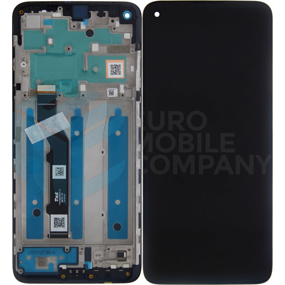 Motorola Moto G9 Plus Display Complete + Frame (5D68C17281) - Black