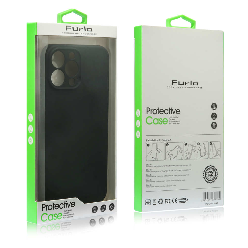 Furlo Protective Slim TPU Case For iPhone 11 Pro Max - Black