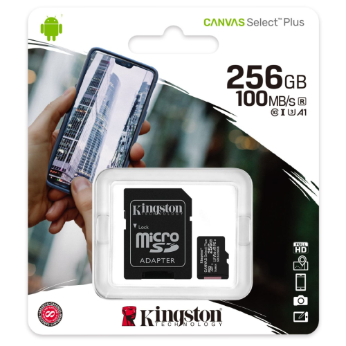 Kingston Canvas Select Plus microSD Card SDCS2 256GB - Class 10