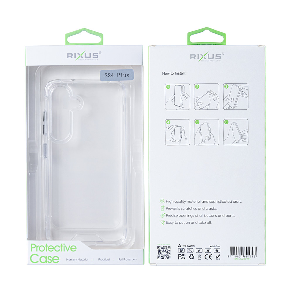 Rixus For Samsung Galaxy S24 Plus 5G S926B Crystal Clear Anti-shock TPU