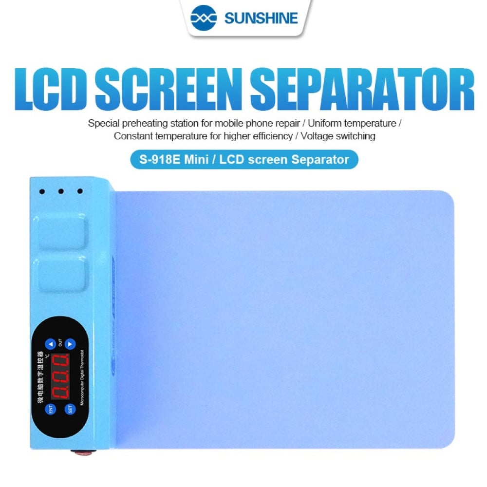 Sunshine S-918E Heat Mat Screen and Back Separator For Phone / Tablet Repair 35x21cm (110V 220V)