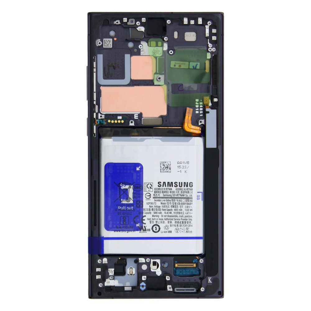 Samsung Galaxy S23 Ultra (SM-S918B) (GH82-30467A) Display Complete (With Battery) - Black