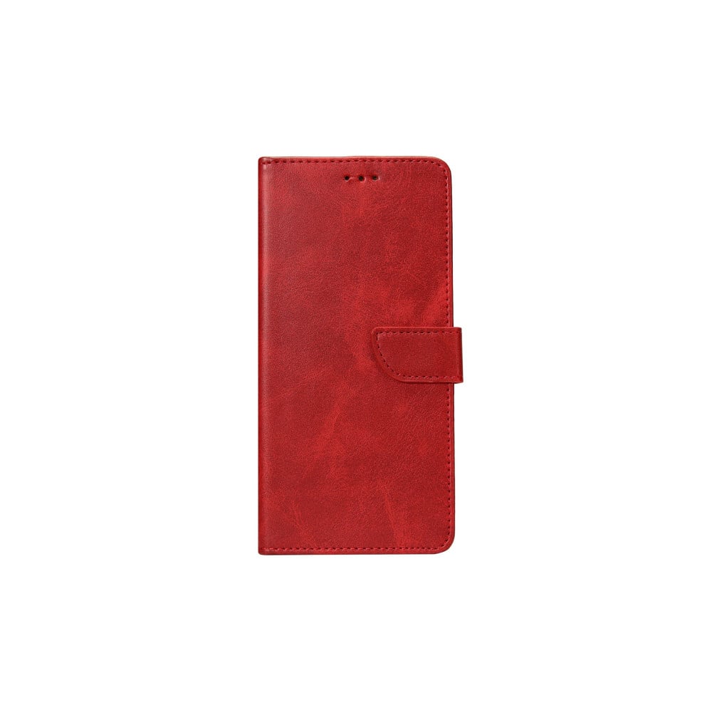 Rixus Bookcase For Samsung Galaxy A8 2018 (SM-A530F) - Dark Red