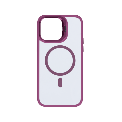 Rixus Classic 03 Case With MagSafe For iPhone 15 - Dark Pink